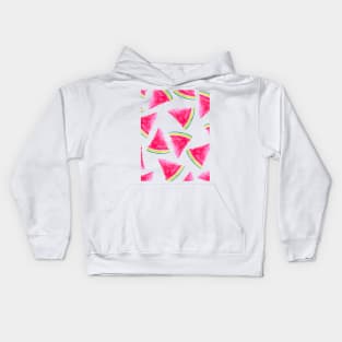 Watercolor watermelon random pattern Kids Hoodie